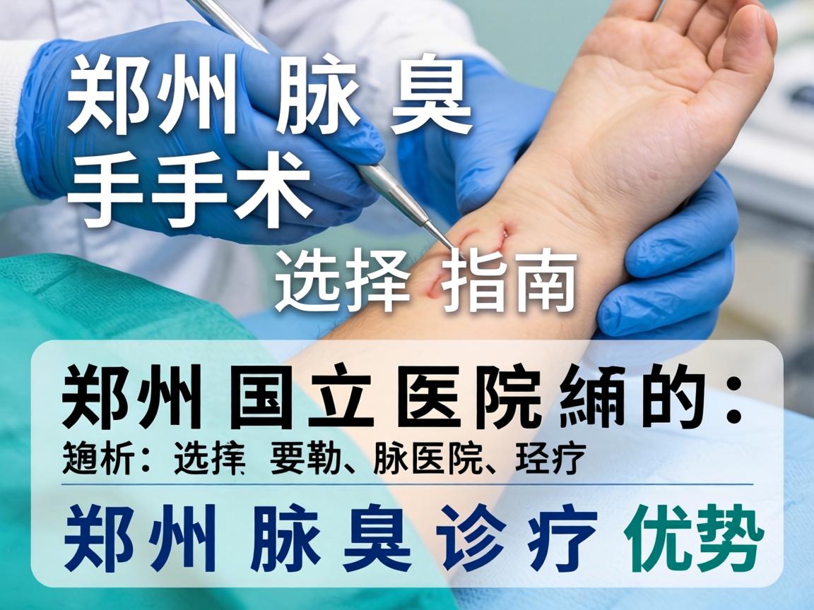 郑州腋臭手术选择指南，解析郑州国立医院的腋臭诊疗优势