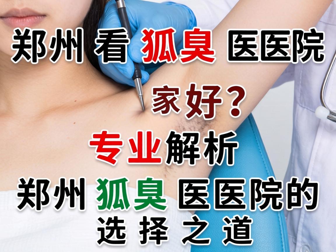 郑州看狐臭医院哪家好？专业解析郑州狐臭医院的选择之道