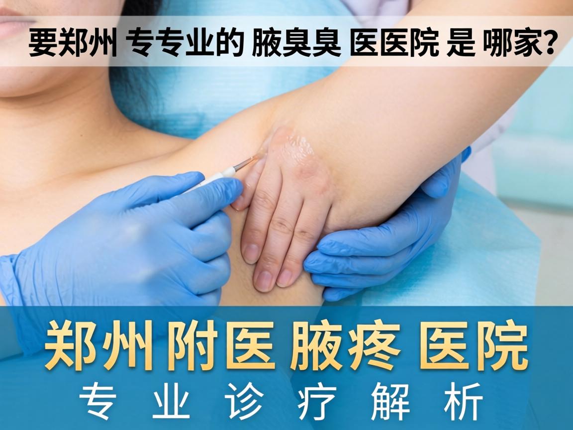 郑州专业的腋臭医院是哪家？郑州附医腋臭医院专业诊疗解析