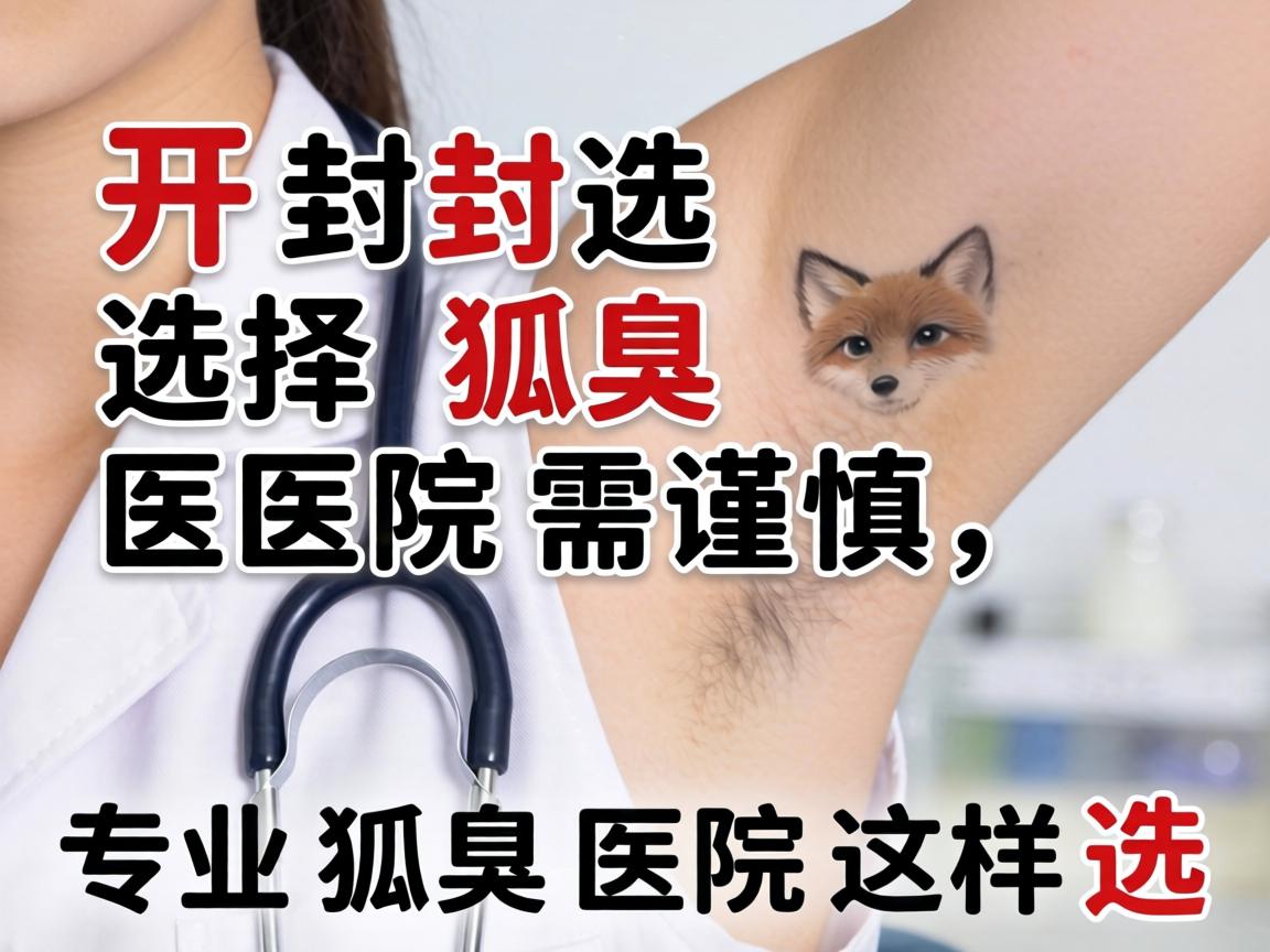 开封选择狐臭医院需谨慎，专业狐臭医院这样选