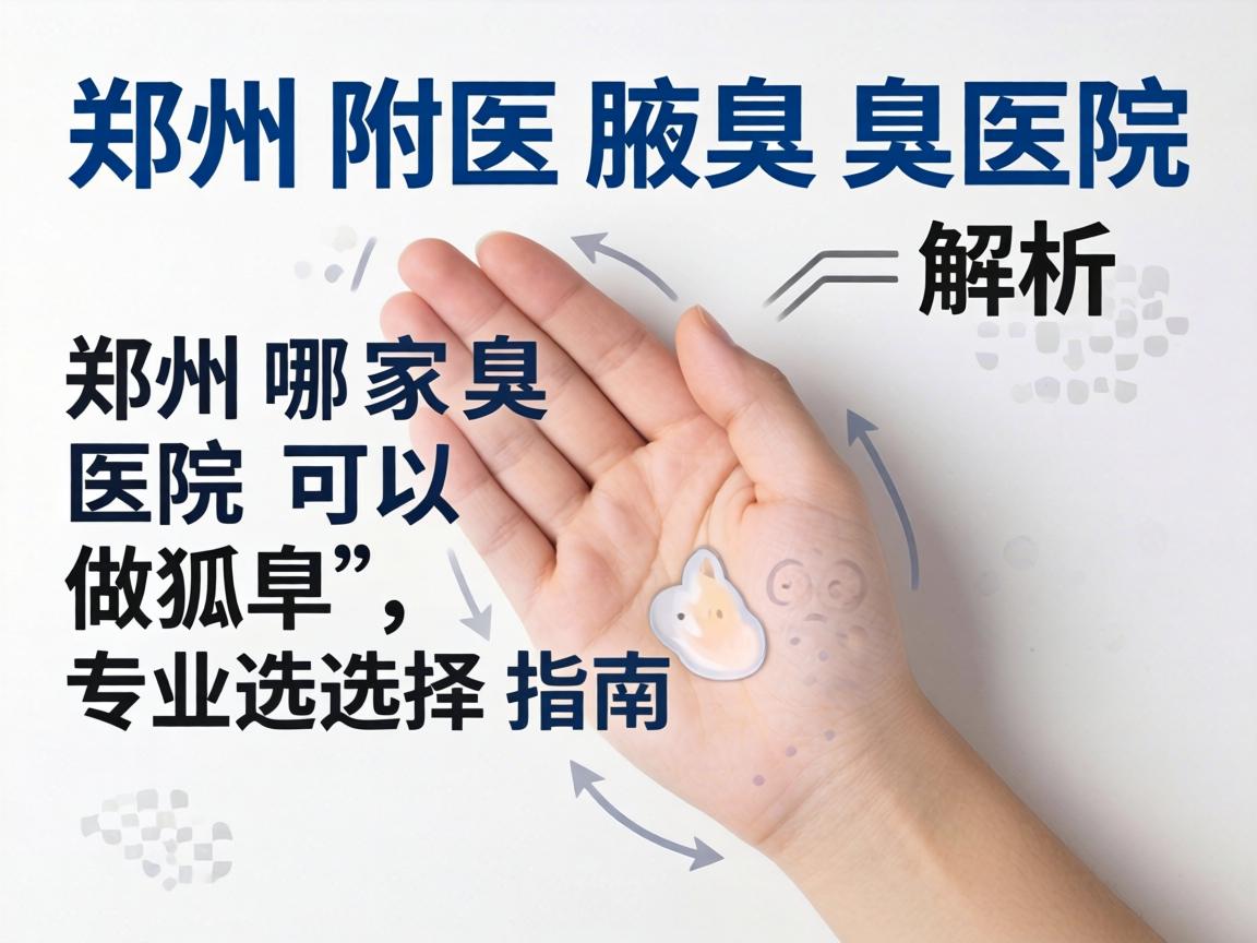 郑州附医腋臭医院解析，郑州哪家医院可以做狐臭，专业选择指南