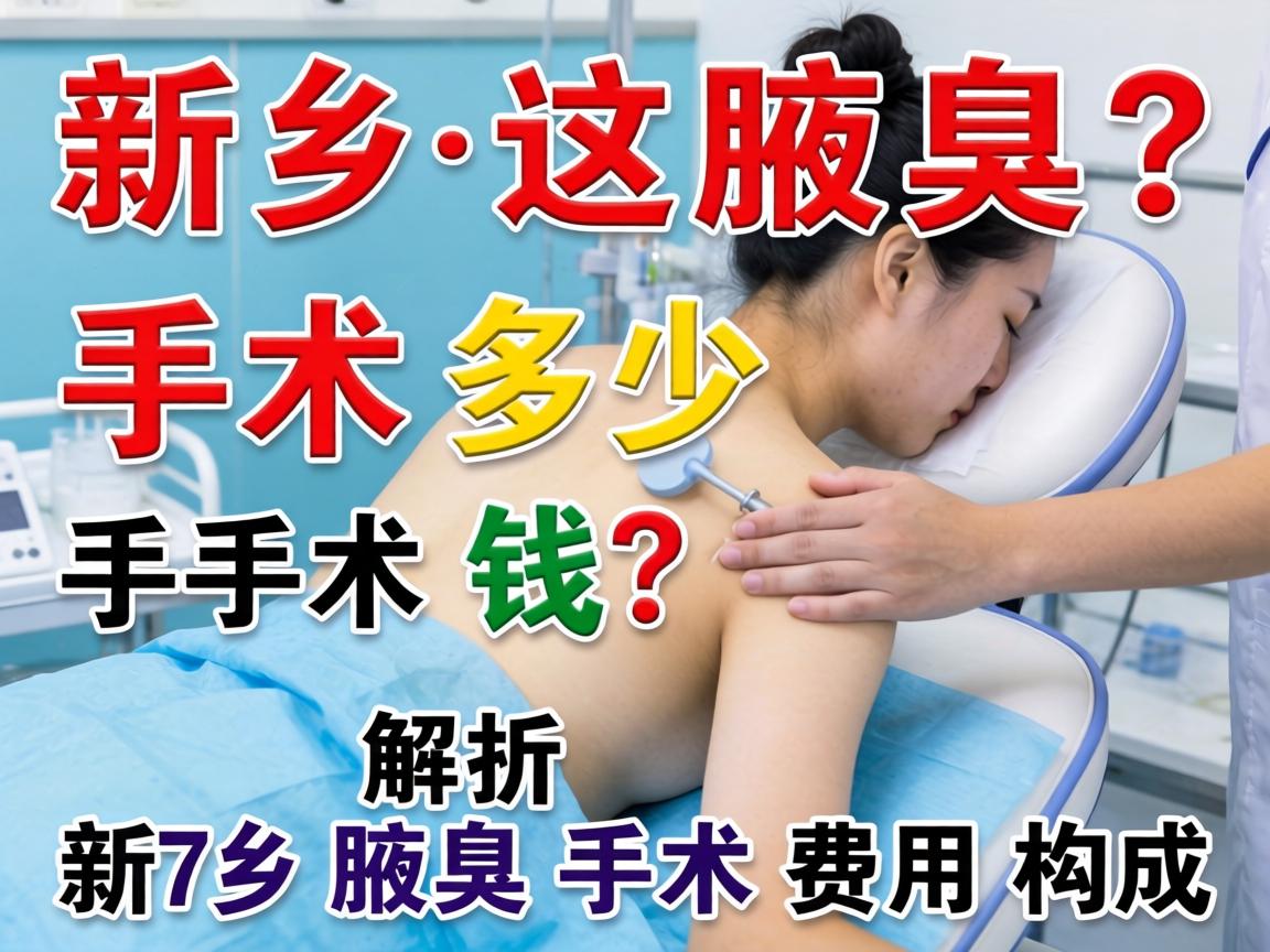 新乡腋臭手术多少钱？解析新乡腋臭手术费用构成