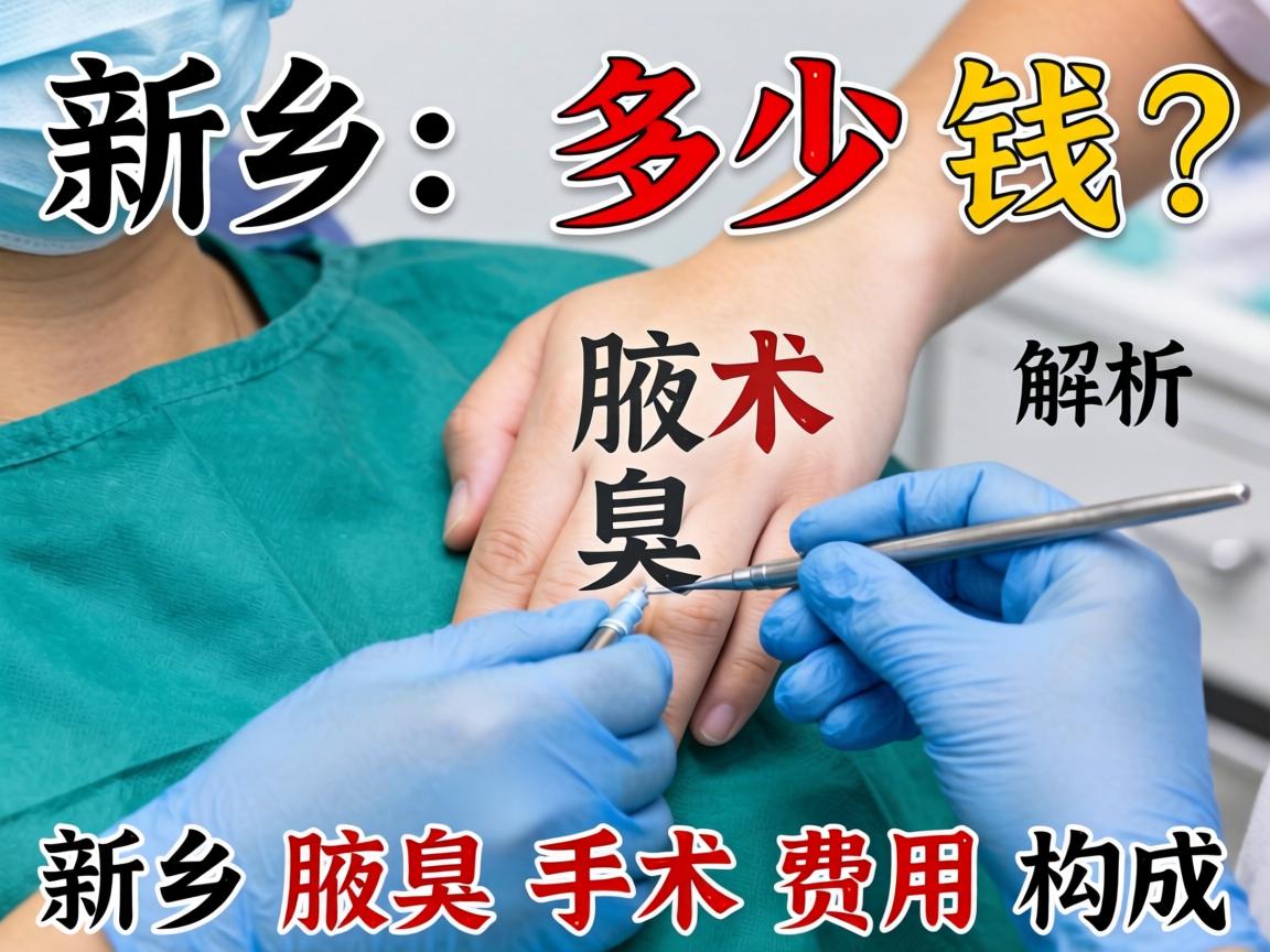 新乡腋臭手术多少钱？解析新乡腋臭手术费用构成