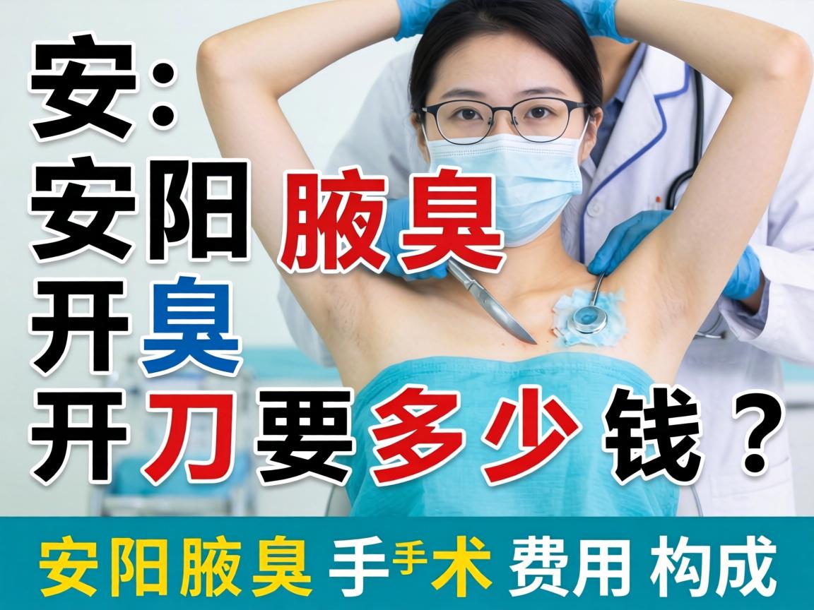 安阳腋臭开刀要多少钱？详解安阳腋臭手术费用构成