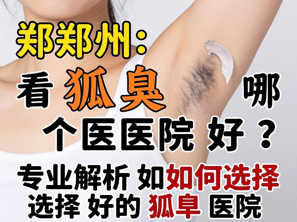 郑州看狐臭哪个医院好？专业解析如何选择好的狐臭医院