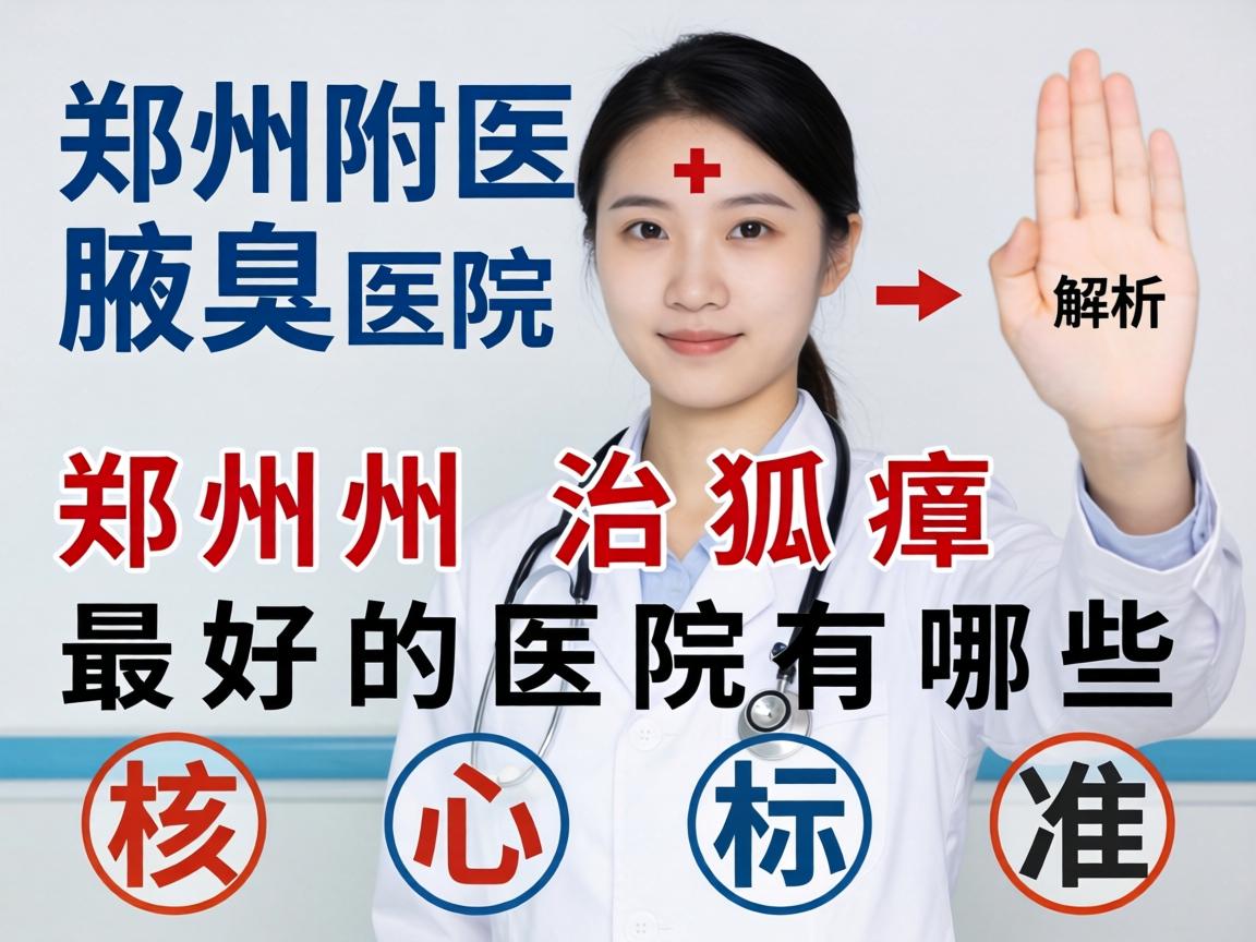 郑州附医腋臭医院解析，郑州治狐臭最好的医院有哪些核心标准