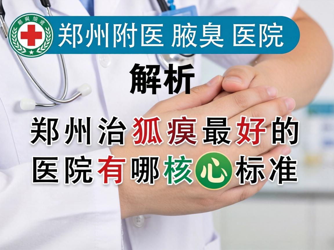郑州附医腋臭医院解析，郑州治狐臭最好的医院有哪些核心标准
