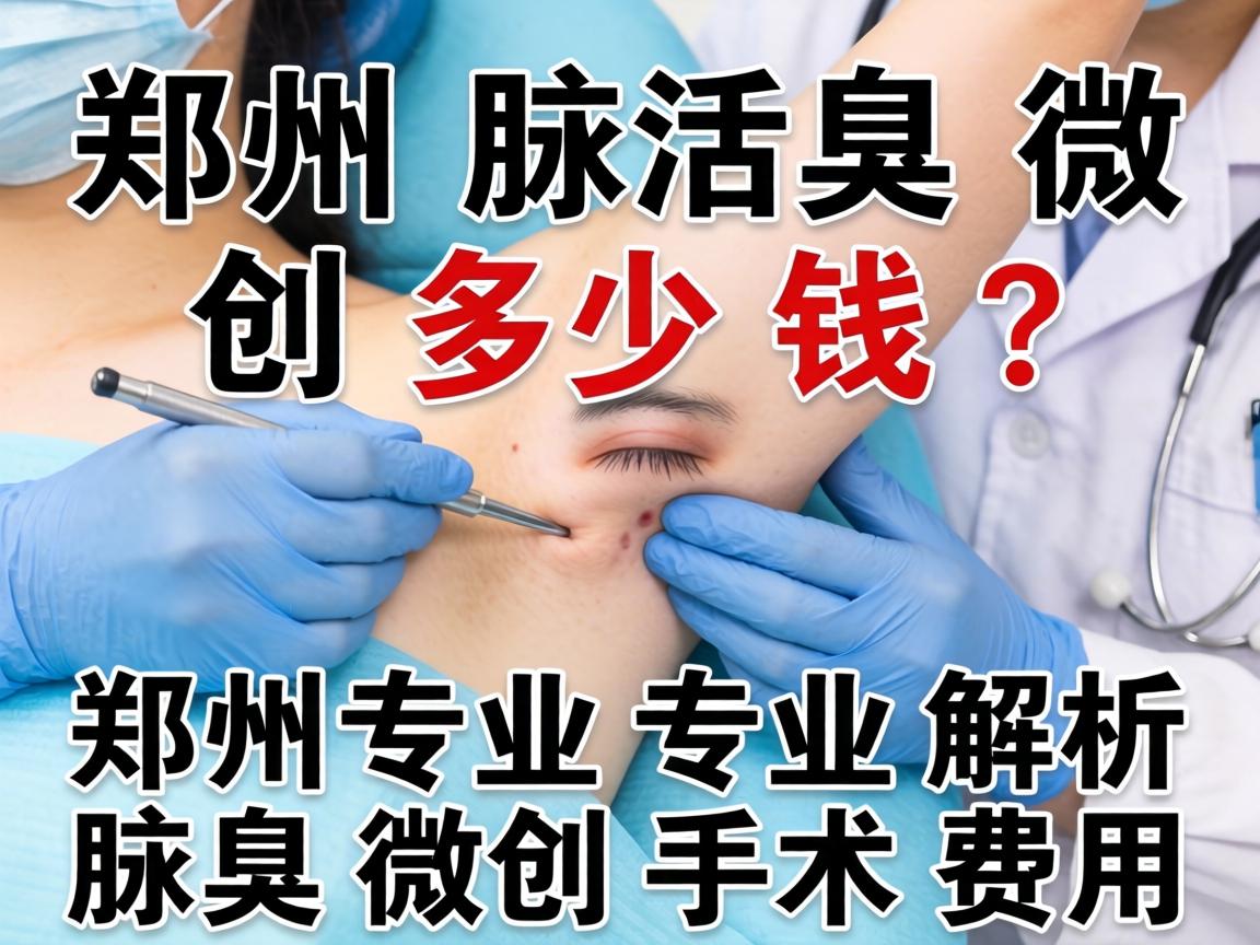 郑州腋臭微创多少钱？郑州专业解析腋臭微创手术费用