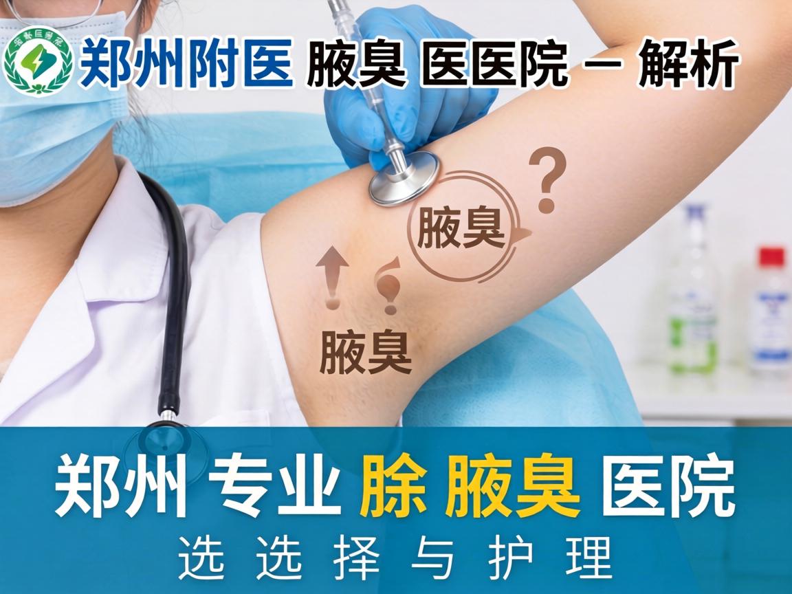 郑州附医腋臭医院解析，郑州专业除腋臭医院的选择与护理