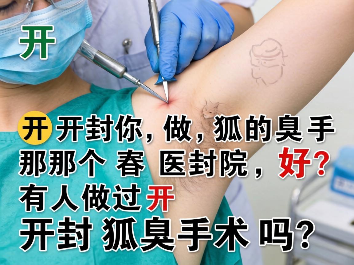 开封做狐臭手术那个医院好？有人做过开封狐臭手术吗？