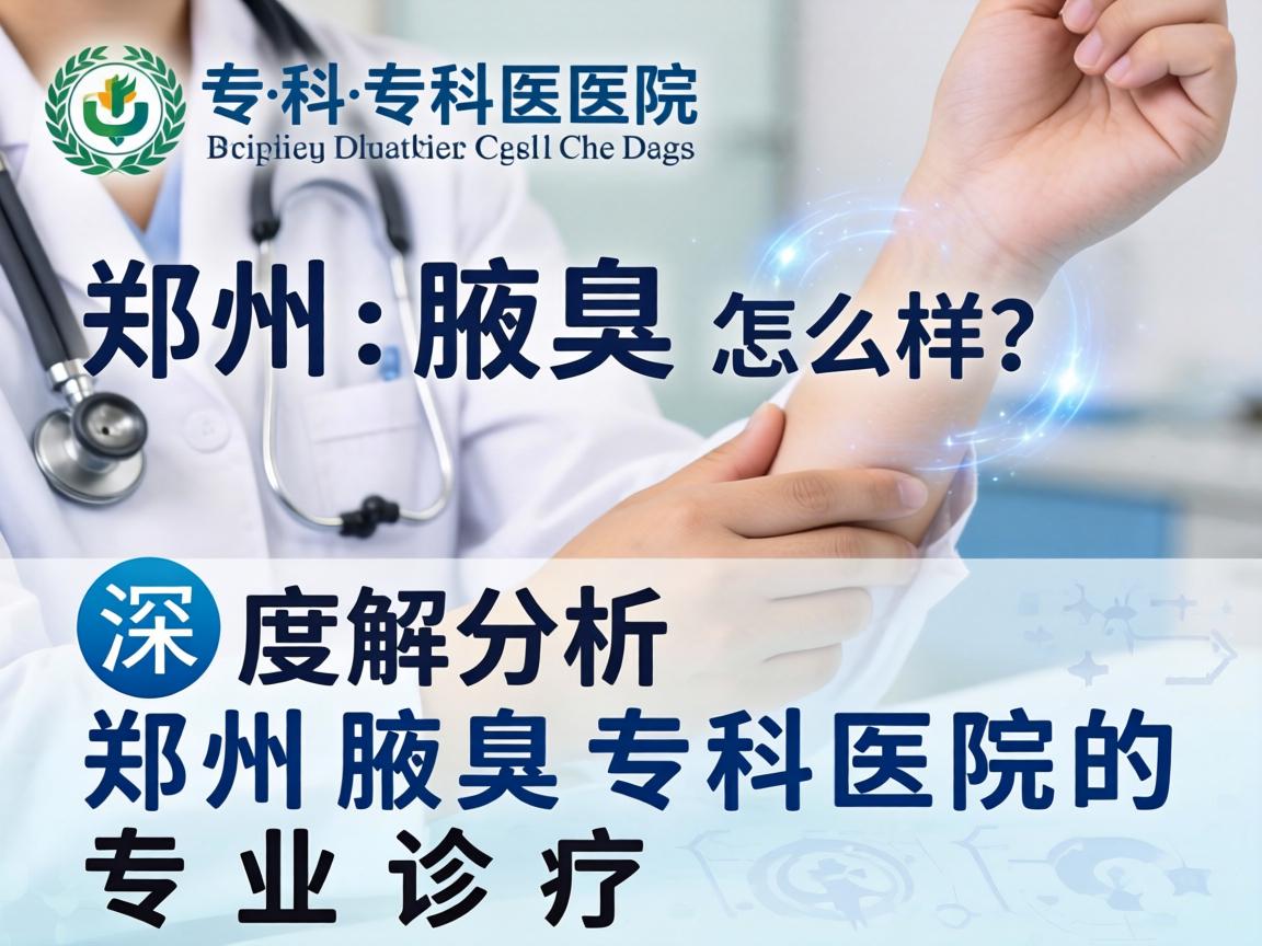 郑州腋臭专科医院怎么样？深度解析郑州腋臭专科医院的专业诊疗