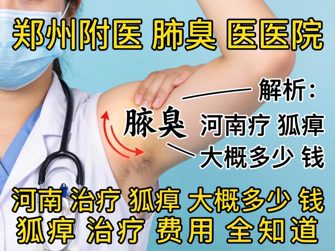 郑州附医腋臭医院解析，河南治疗狐臭大概多少钱，狐臭治疗费用全知道