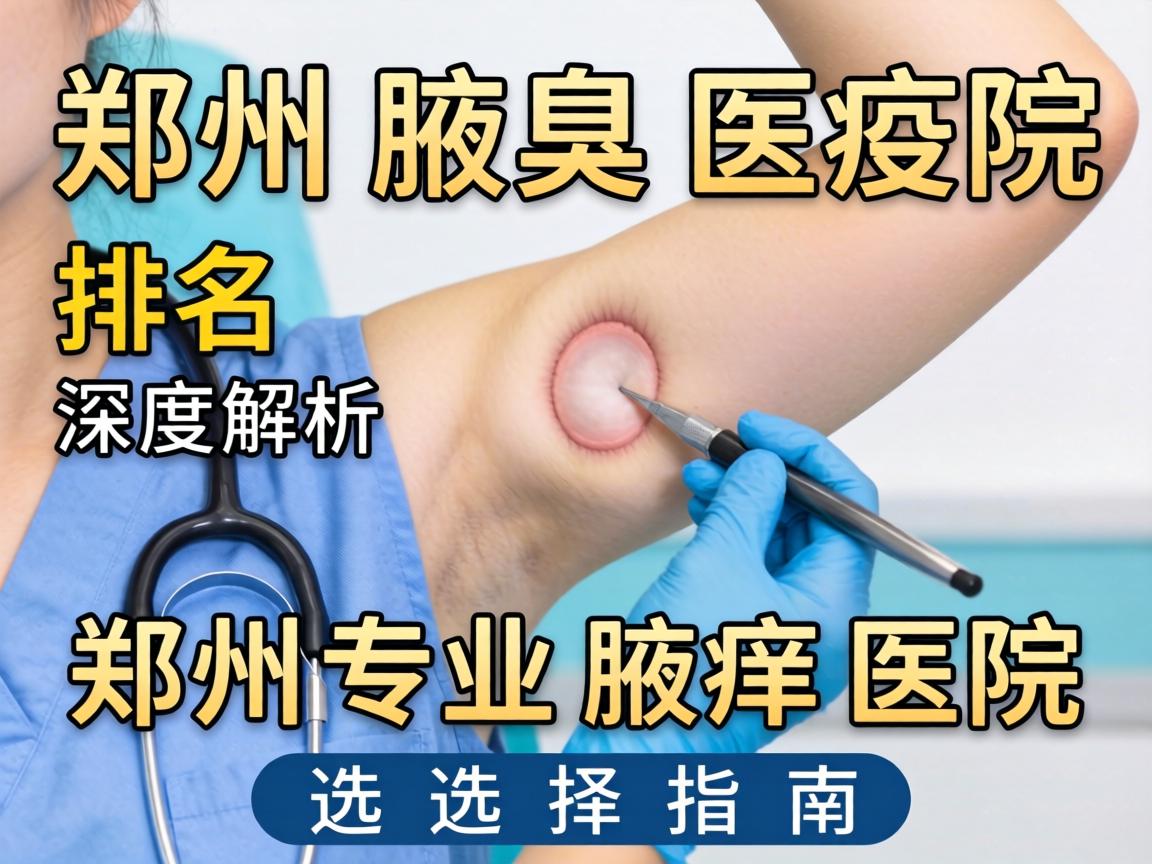 郑州腋臭医院排名深度解析，郑州专业腋臭医院的选择指南