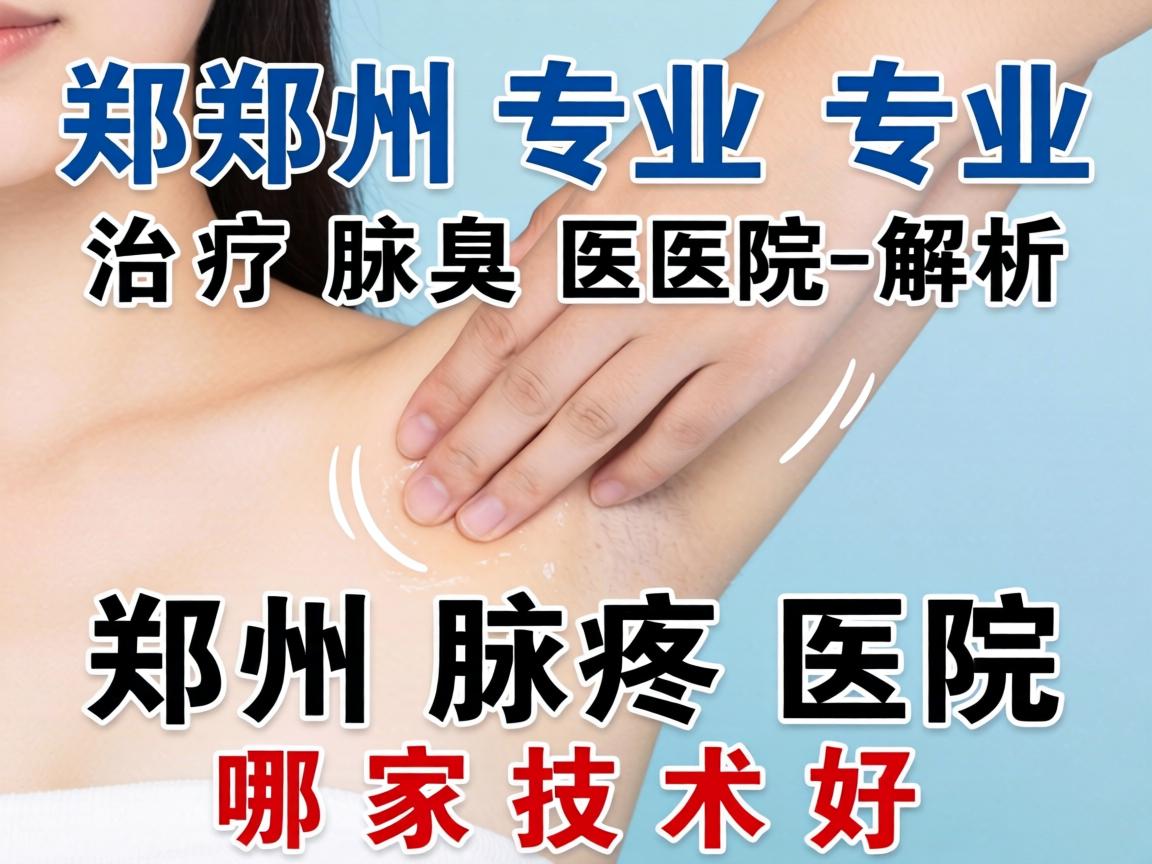 郑州专业治疗腋臭医院解析，郑州腋臭医院哪家技术好