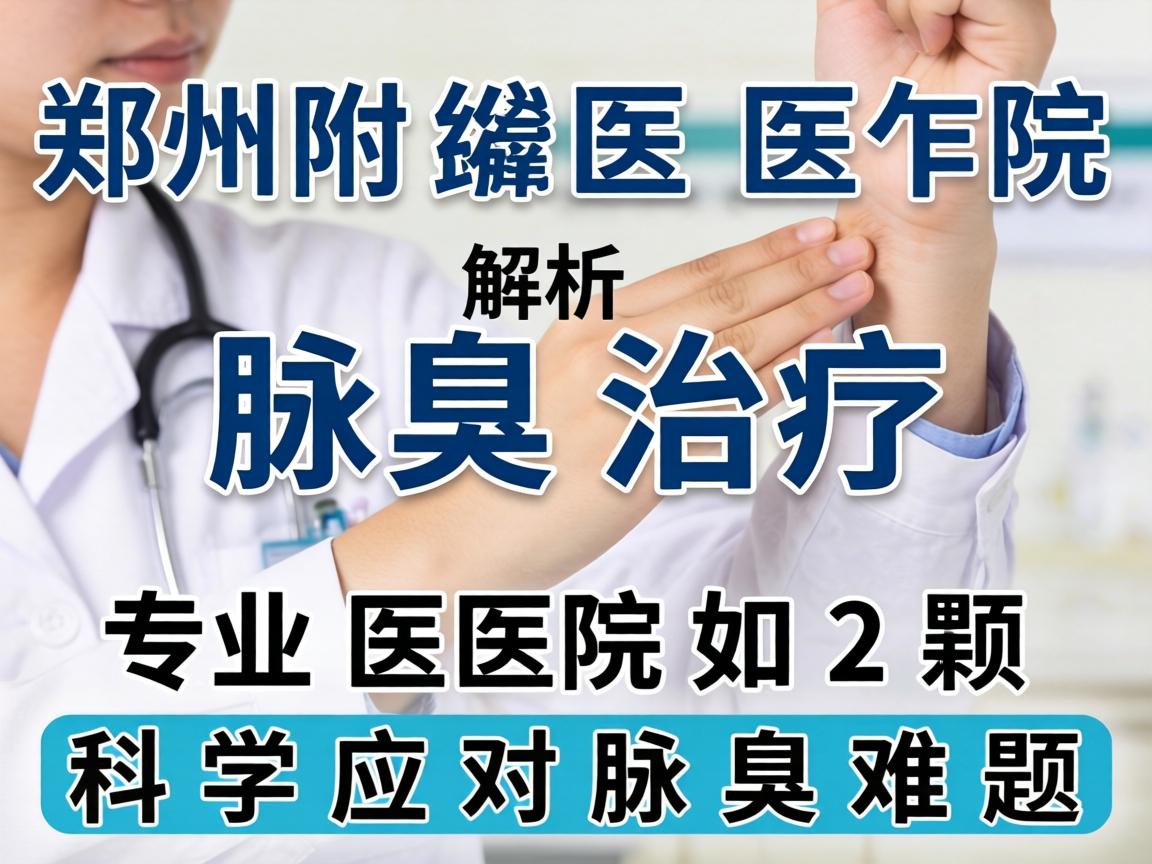 郑州附医腋臭医院解析腋臭治疗，专业医院如何科学应对腋臭难题