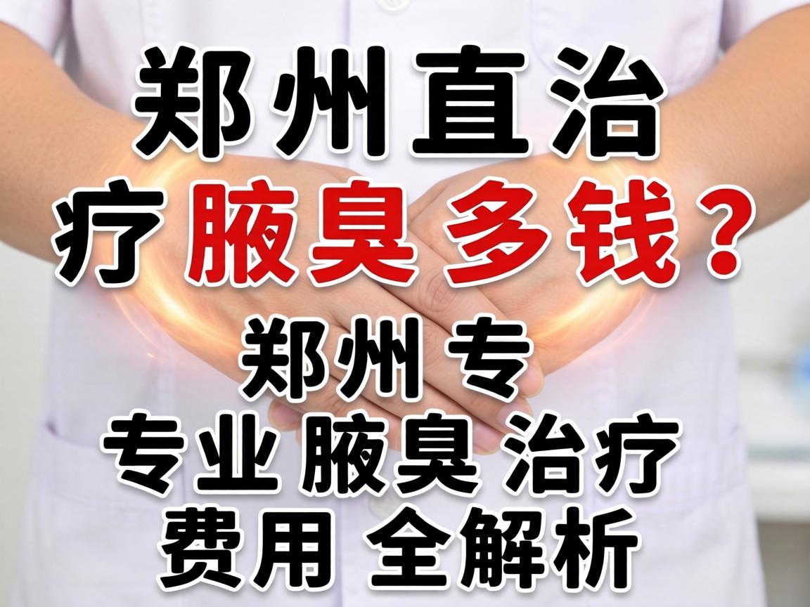 郑州治疗腋臭多钱？郑州专业腋臭治疗费用全解析