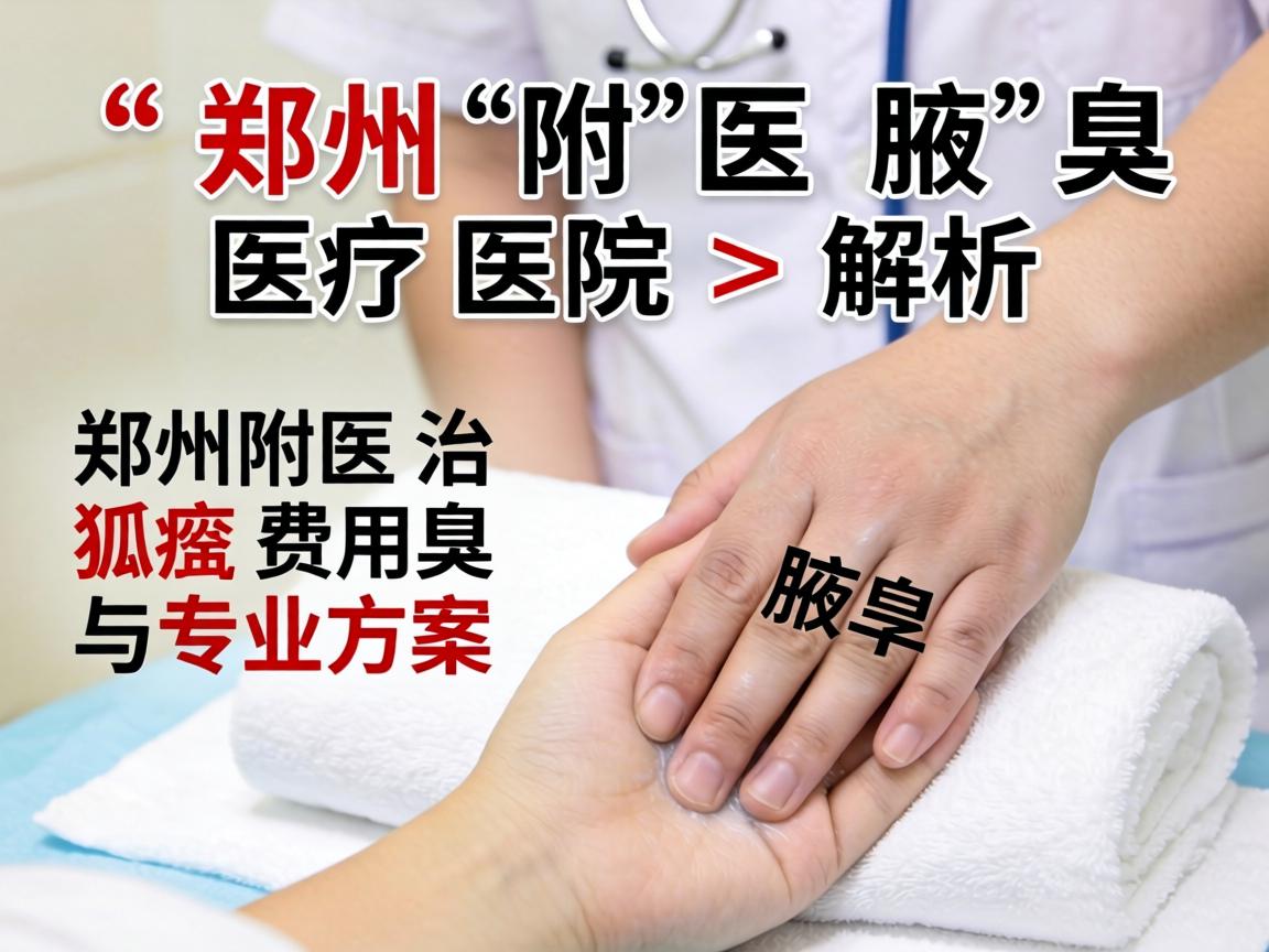 郑州附医腋臭医院解析，郑州附医治狐臭费用与专业方案