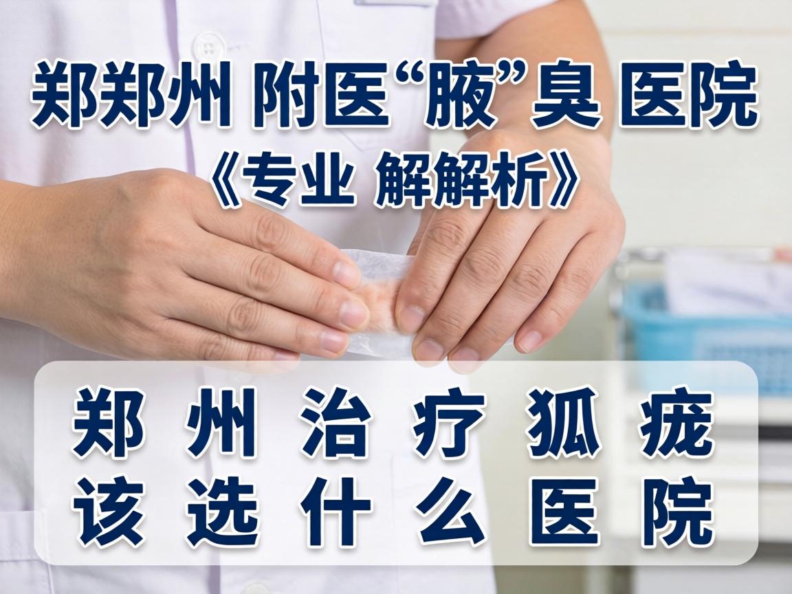 郑州附医腋臭医院专业解析，郑州治疗狐臭该选什么医院