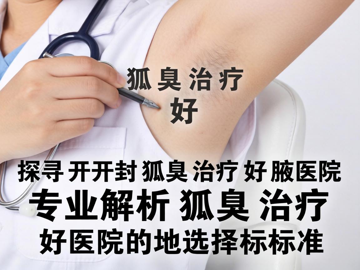 探寻开封狐臭治疗好医院，专业解析狐臭治疗好医院的选择标准