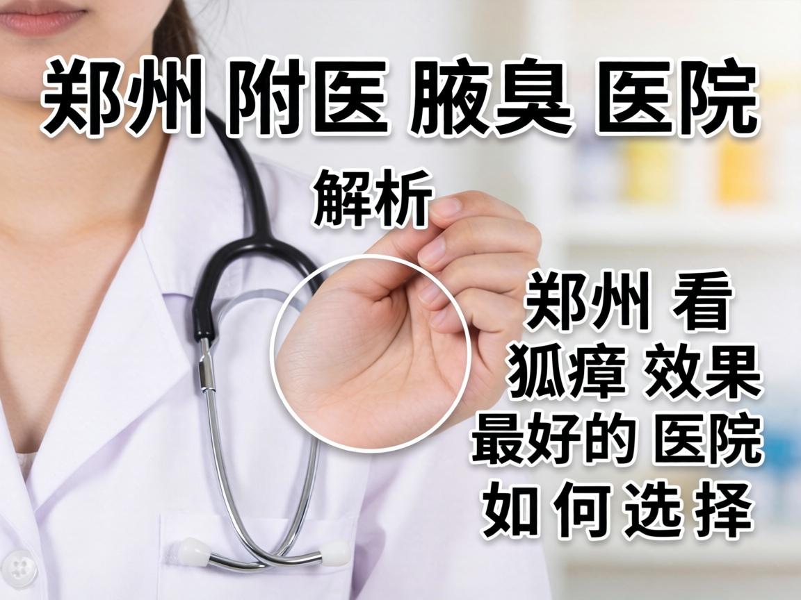 郑州附医腋臭医院解析，郑州看狐臭效果最好的医院如何选择