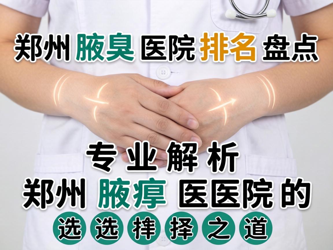 郑州腋臭医院排名盘点，专业解析郑州腋臭医院的选择之道