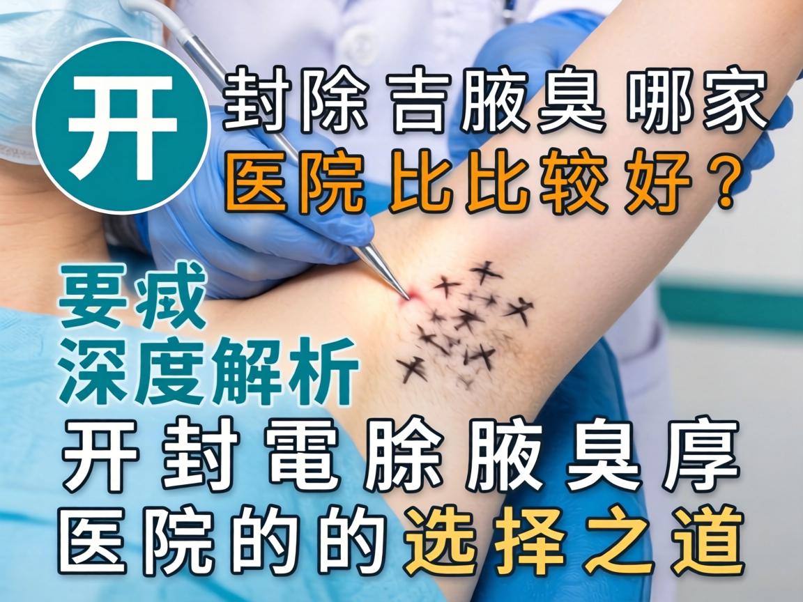 开封除腋臭哪家医院比较好？深度解析开封除腋臭医院的选择之道