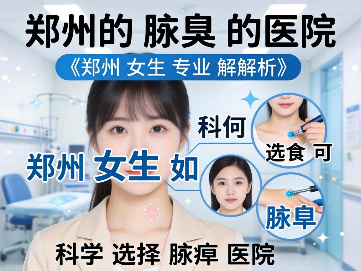 郑州腋臭医院专业解析，郑州女生如何科学选择腋臭医院