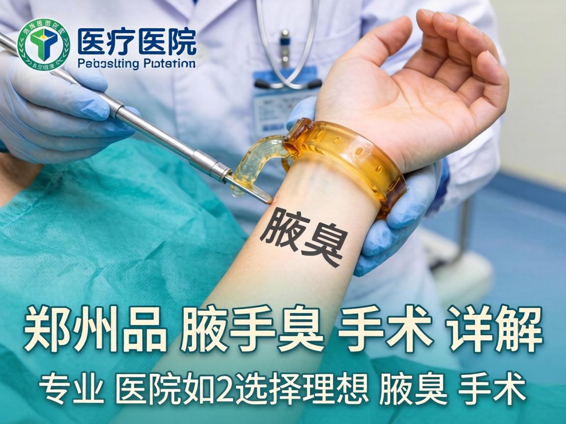 郑州腋臭手术医院详解，专业医院如何选择理想腋臭手术