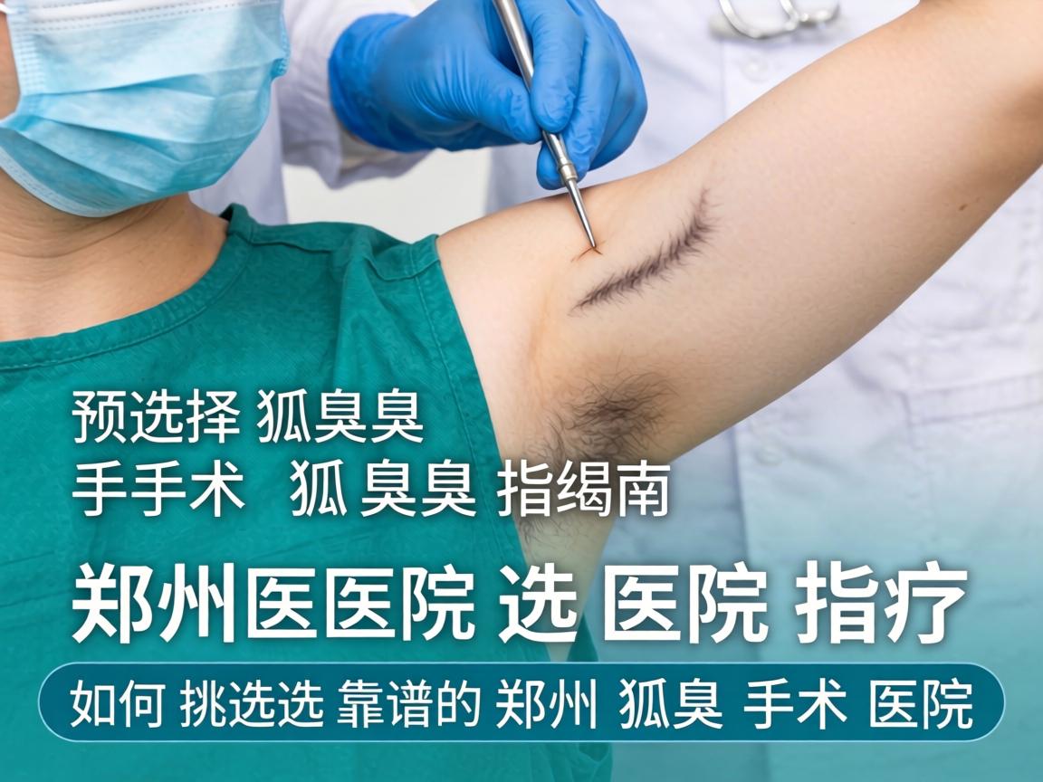 郑州狐臭手术医院选择指南，如何挑选靠谱的郑州狐臭手术医院
