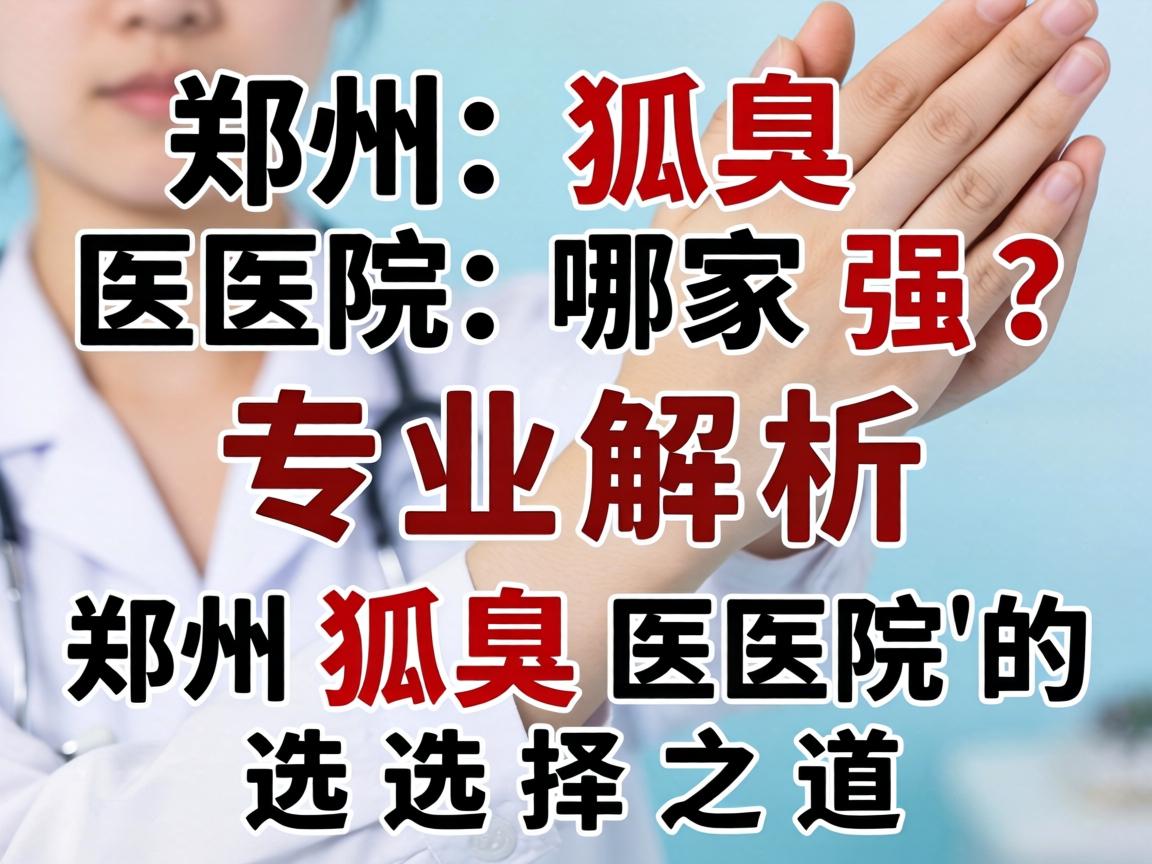 郑州狐臭医院哪家强？专业解析郑州狐臭医院的选择之道