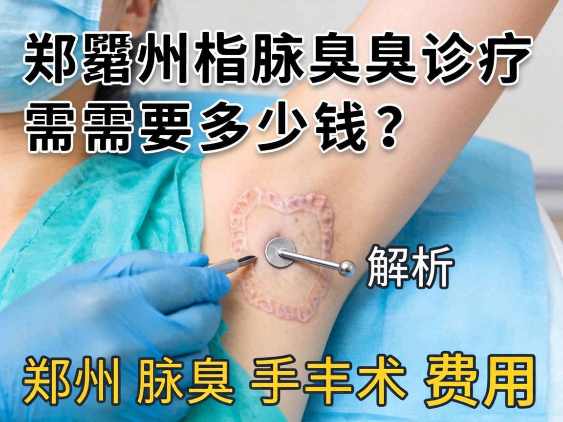 郑州腋臭诊疗需要多少钱？解析郑州腋臭手术费用