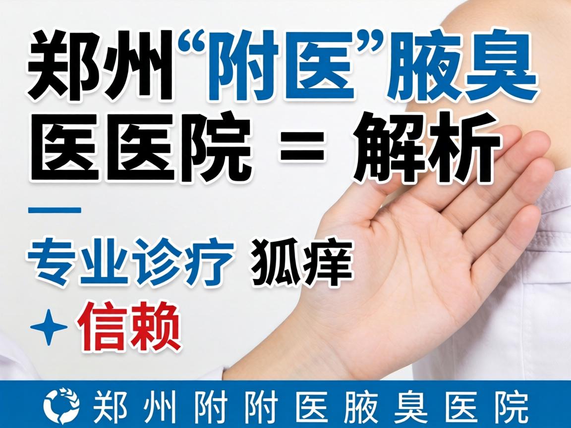 郑州附医腋臭医院解析，专业诊疗狐臭，信赖郑州附医腋臭医院