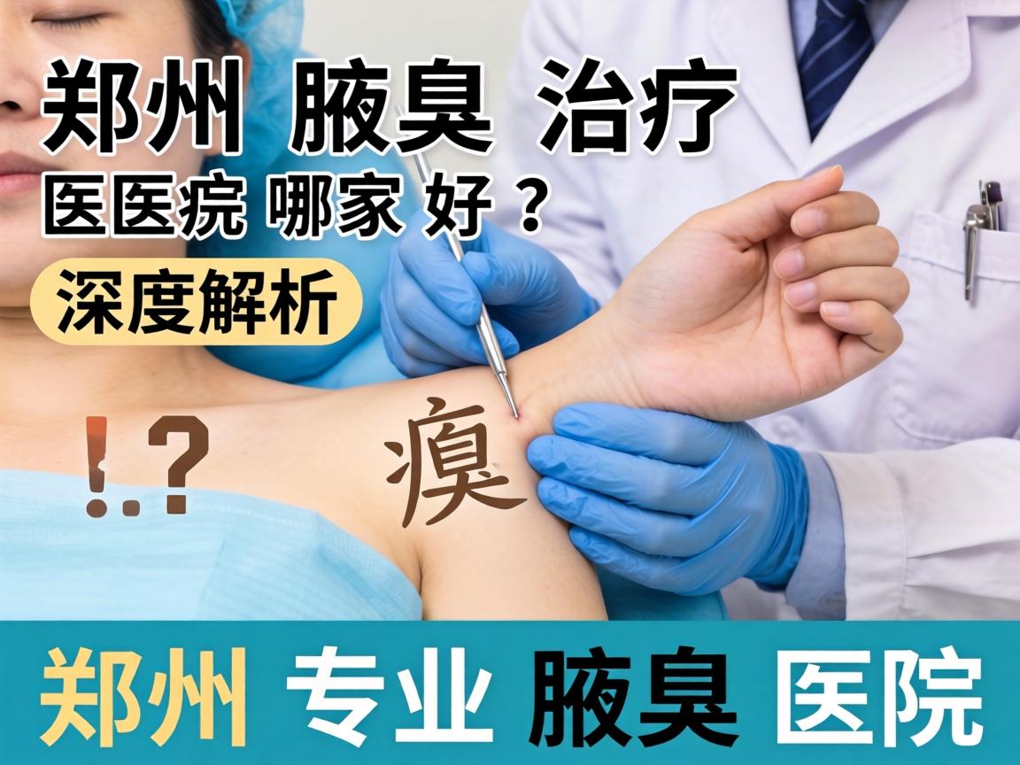 郑州腋臭治疗医院哪家好？深度解析郑州专业腋臭医院