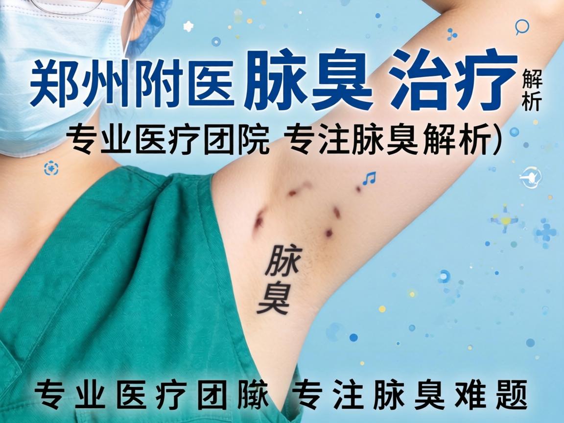 郑州附医腋臭医院解析腋臭治疗，专业医疗团队专注腋臭难题