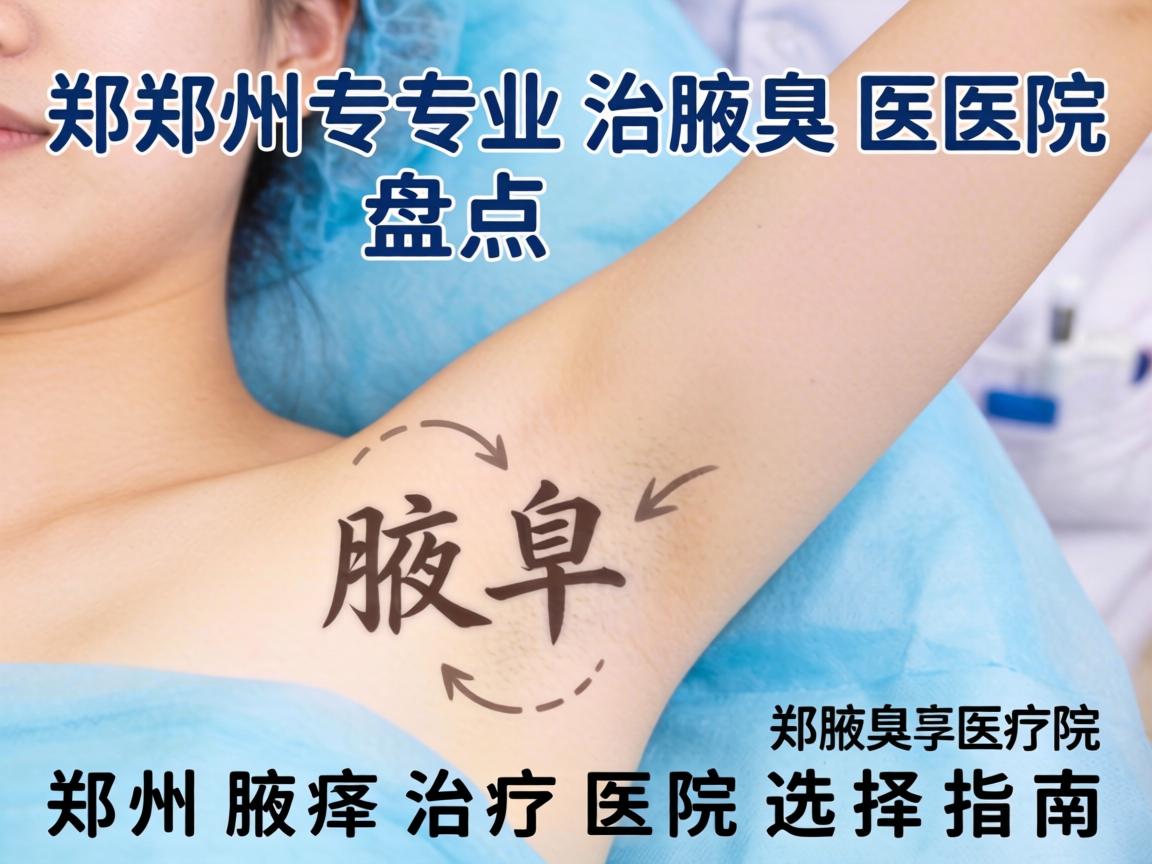 郑州专业治腋臭医院盘点，郑州腋臭治疗医院选择指南