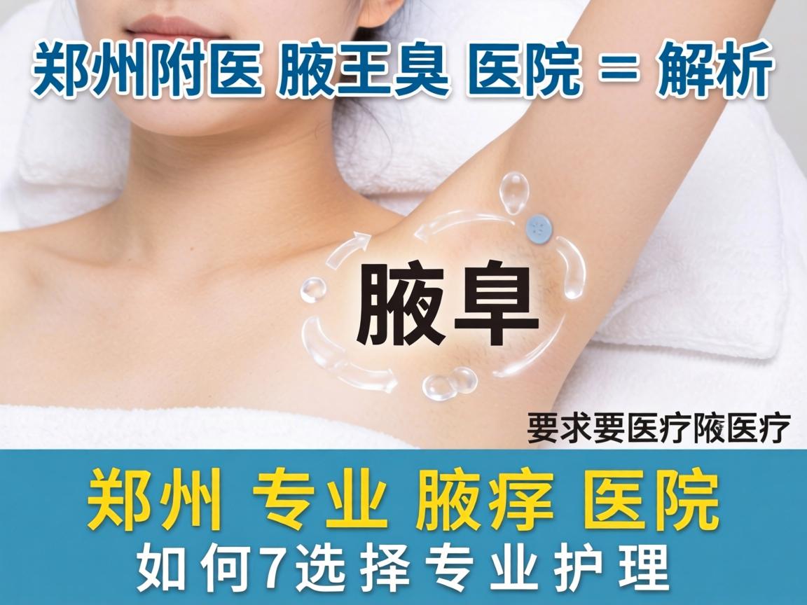 郑州附医腋臭医院解析，郑州专业腋臭医院如何选择专业护理