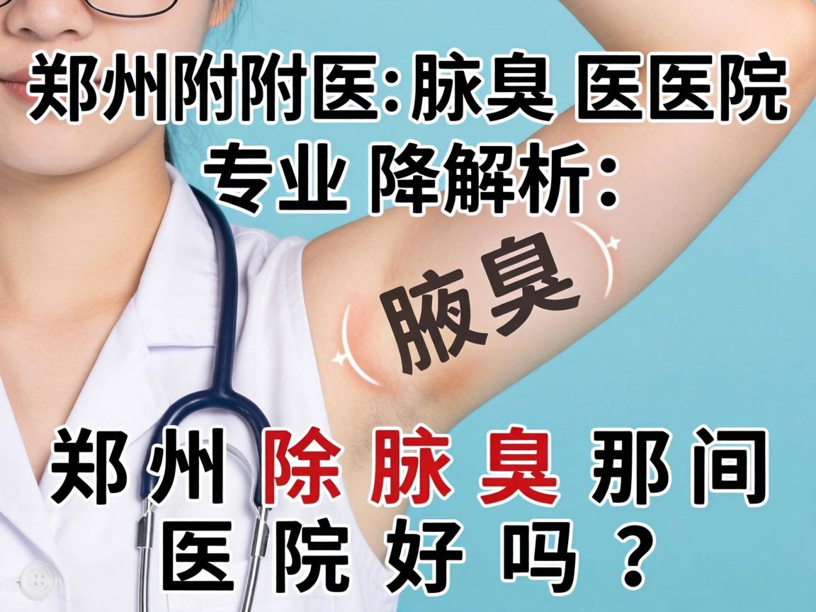 郑州附医腋臭医院专业解析，郑州除腋臭那间医院好吗？