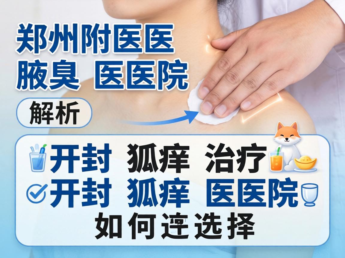 郑州附医腋臭医院解析，开封狐臭治疗，开封狐臭医院如何选择