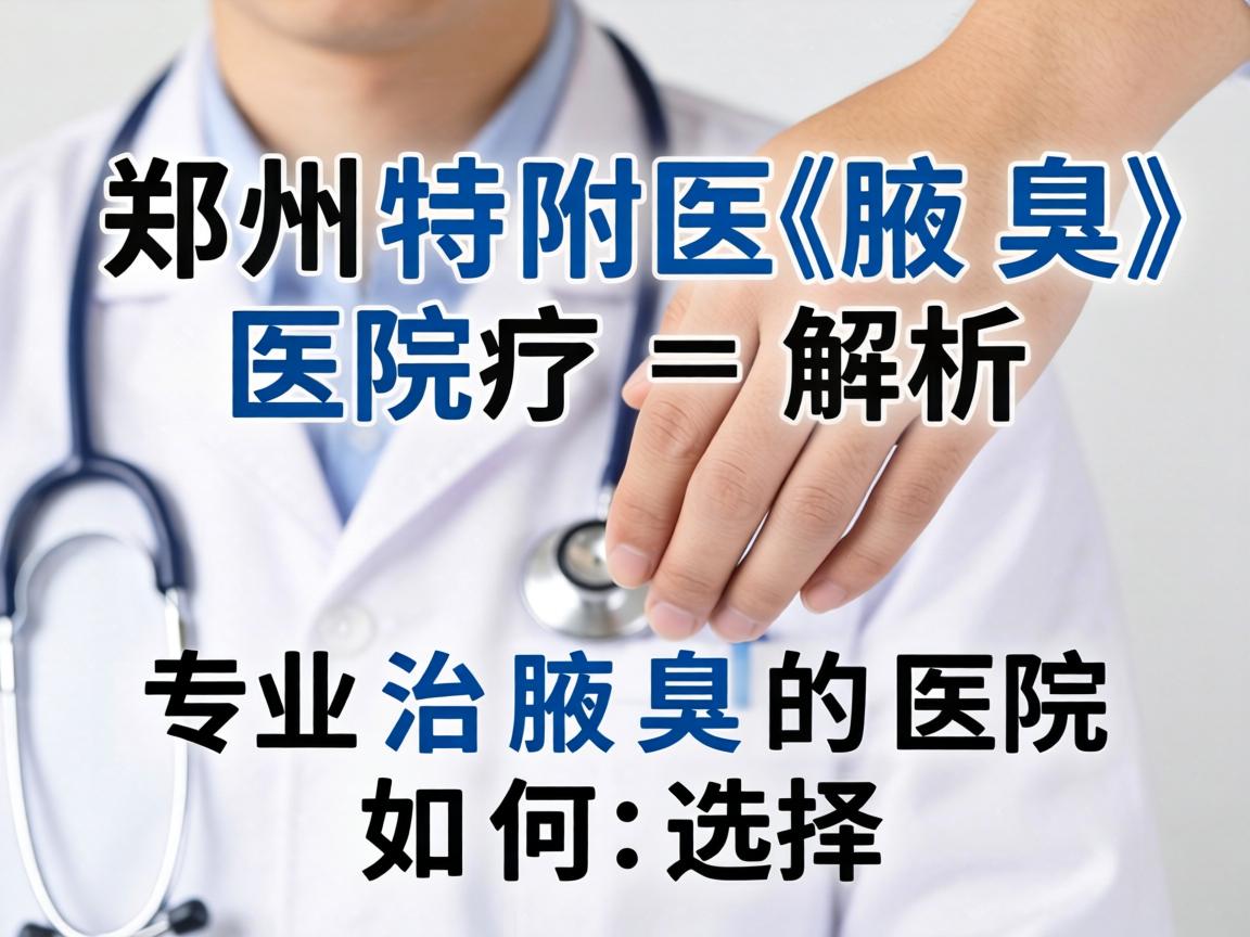 郑州附医腋臭医院解析，专业治腋臭的医院如何选择