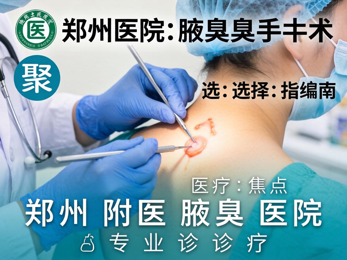 郑州腋臭手术医院选择指南，聚焦郑州附医腋臭医院专业诊疗
