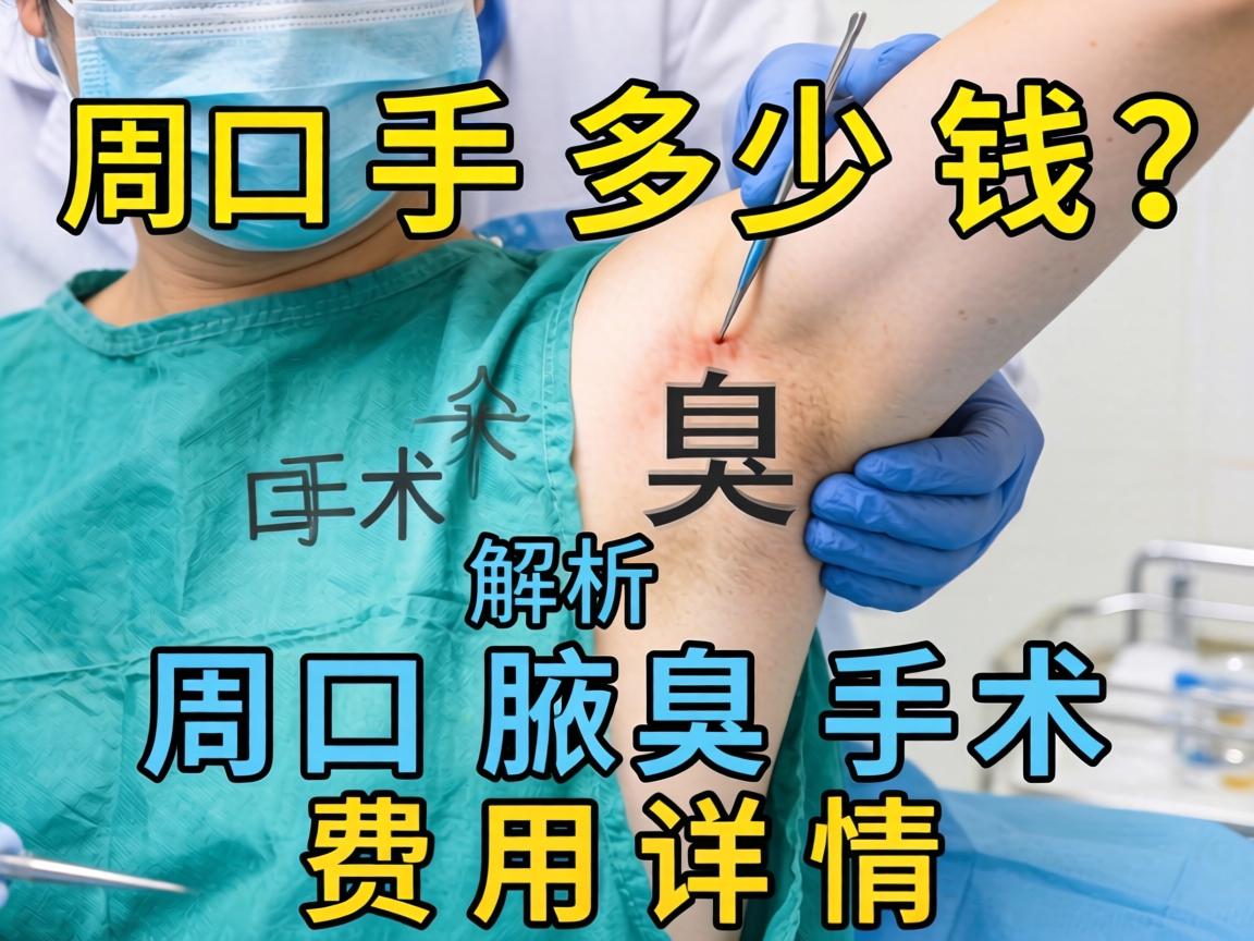 周口腋臭手术多少钱？解析周口腋臭手术费用详情
