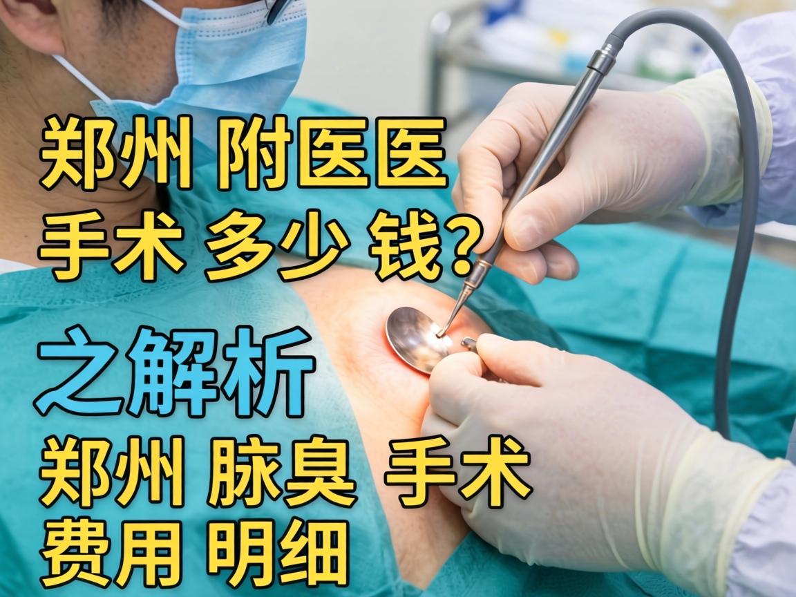 郑州附医腋臭手术多少钱？解析郑州腋臭手术费用明细
