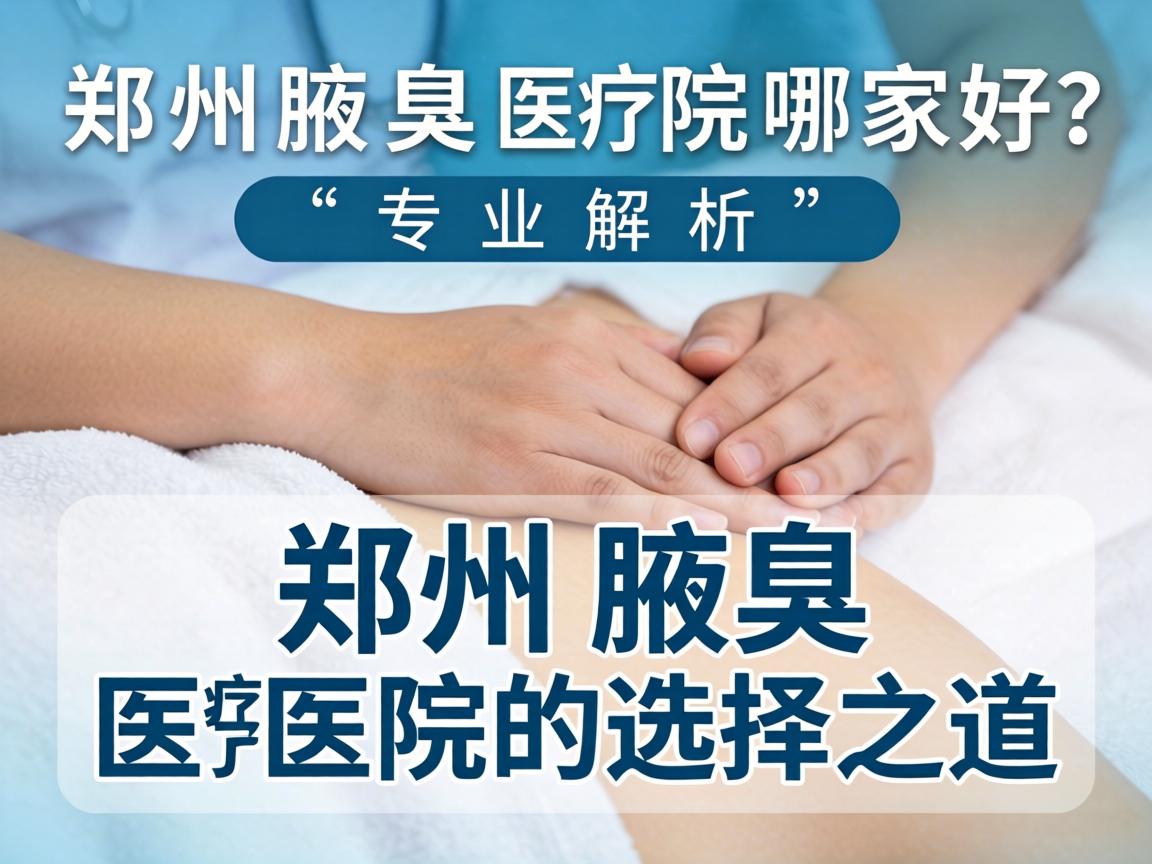 郑州腋臭医院哪家好？专业解析郑州腋臭医院的选择之道