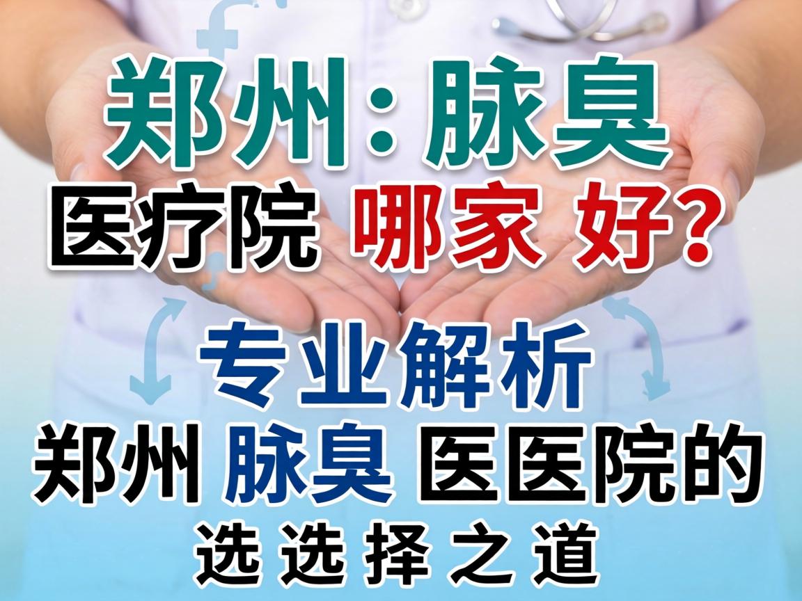郑州腋臭医院哪家好？专业解析郑州腋臭医院的选择之道