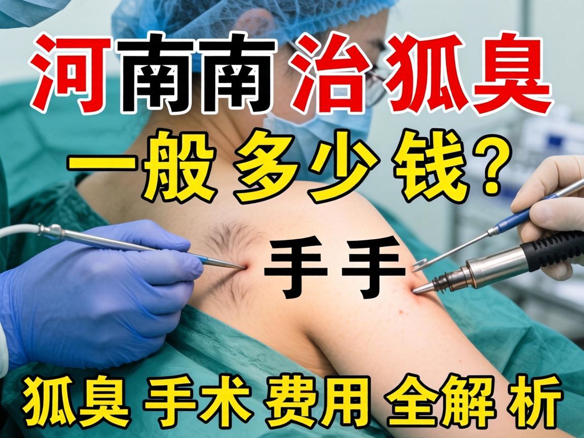 河南治狐臭手术一般多少钱？狐臭手术费用全解析