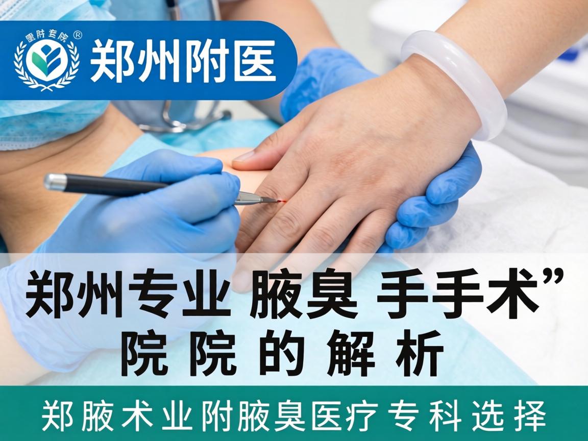 郑州附医腋臭医院解析，郑州专业腋臭手术的专科选择