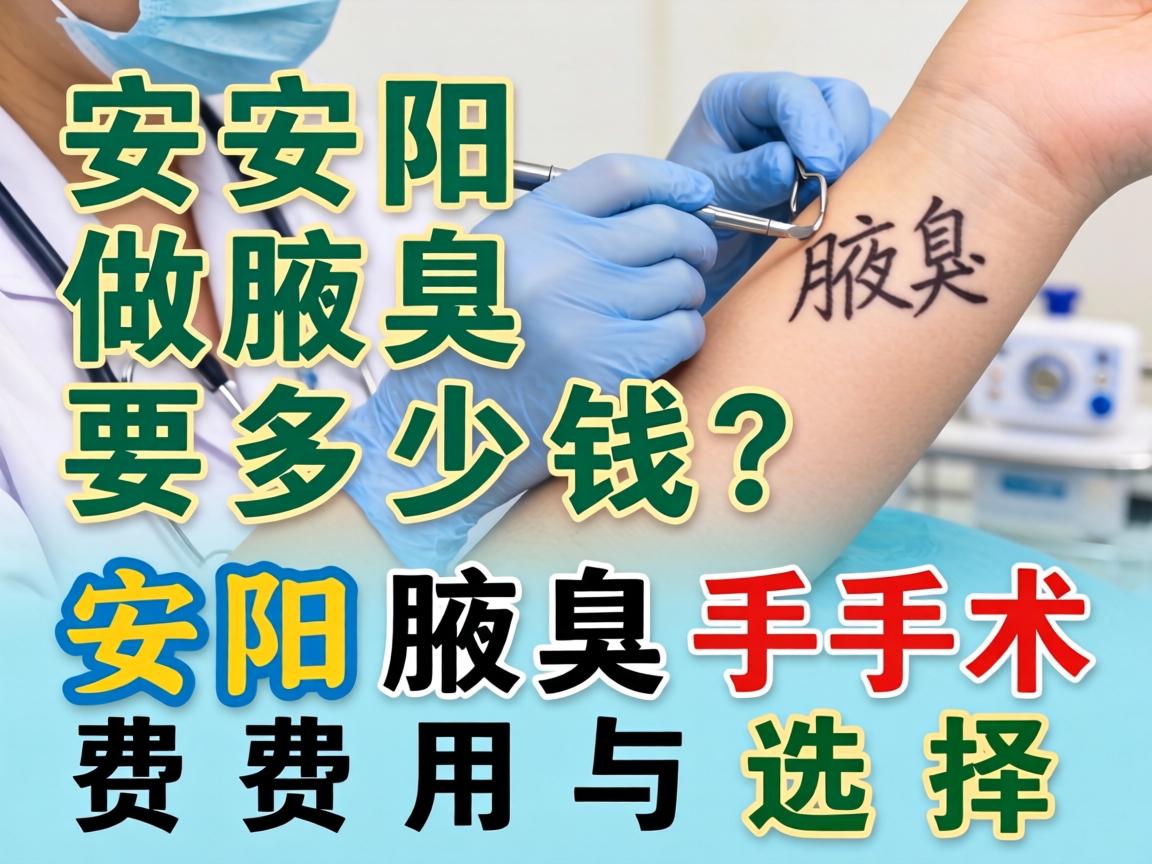 安阳做腋臭要多少钱？详解安阳腋臭手术费用与选择