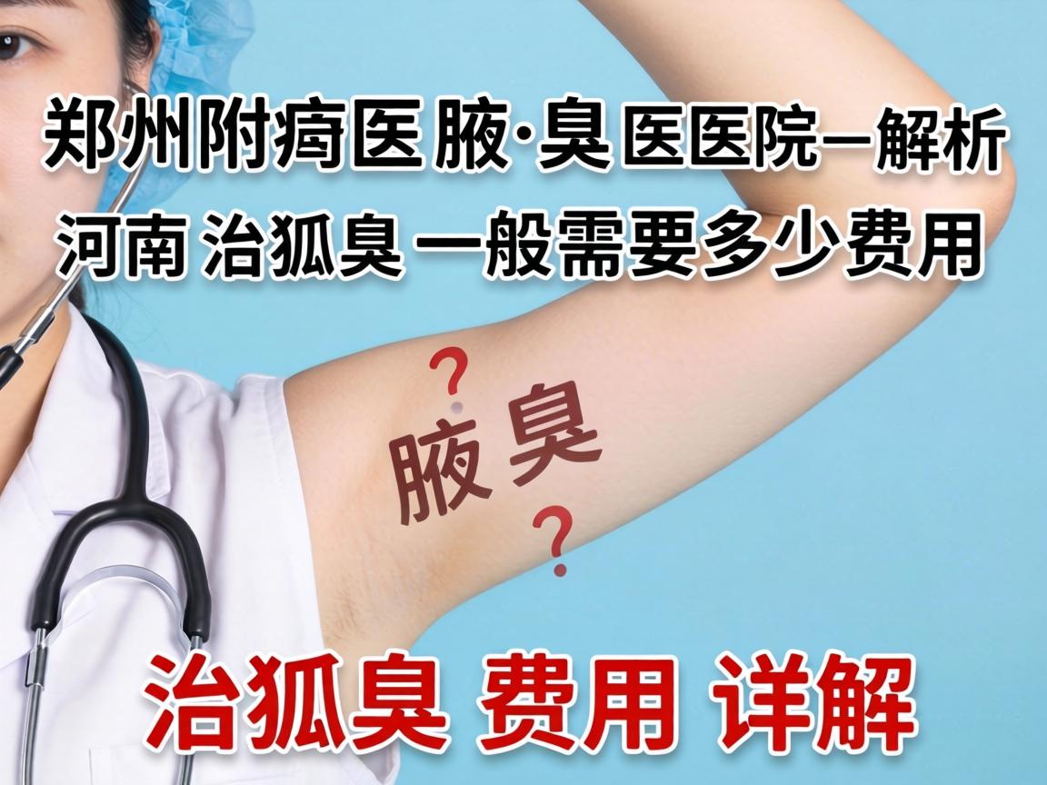 郑州附医腋臭医院解析，河南治狐臭一般需要多少费用？治狐臭费用详解