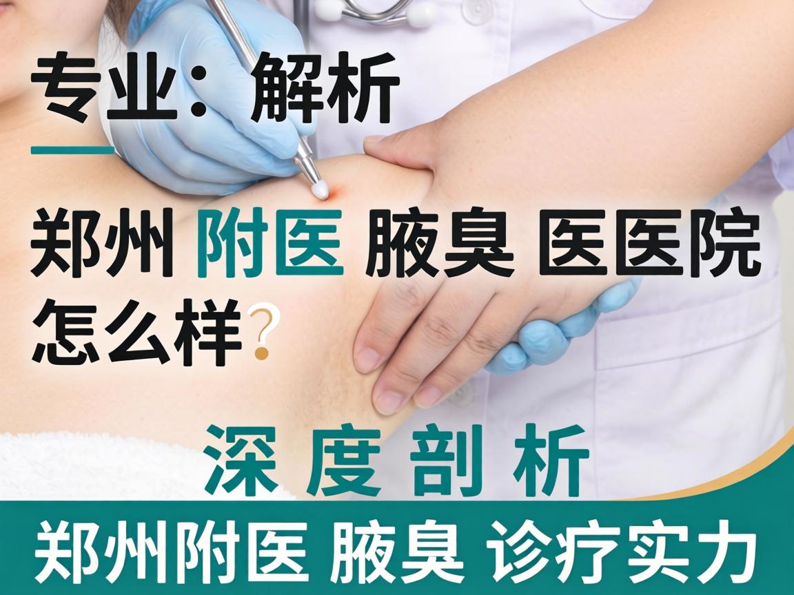 专业解析，郑州附医腋臭医院怎么样？深度剖析郑州附医腋臭诊疗实力