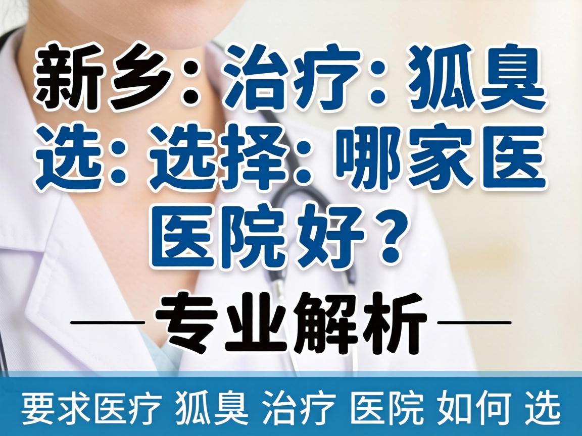 新乡治疗狐臭选择哪家医院好？专业解析狐臭治疗医院如何选